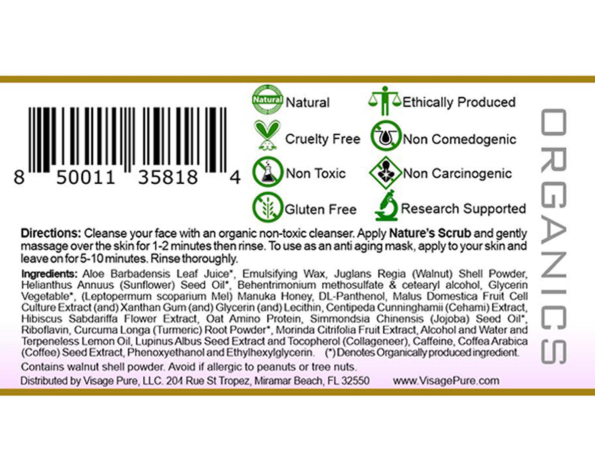 Hibiscus Nature's Scrub - Radiant Glowing Skin Mask & Scrub