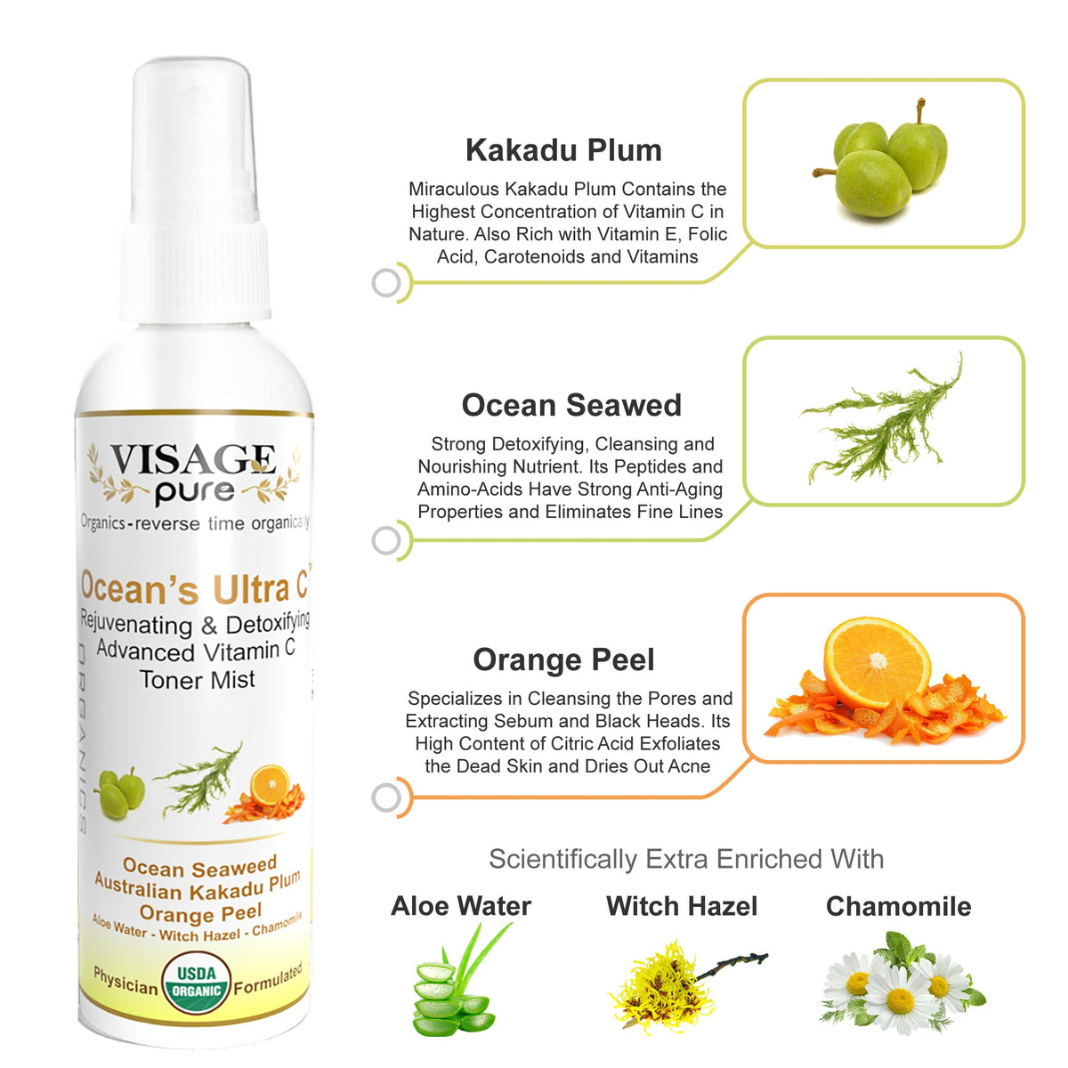 Visage Pure Ocean's Ultra C Toner Info