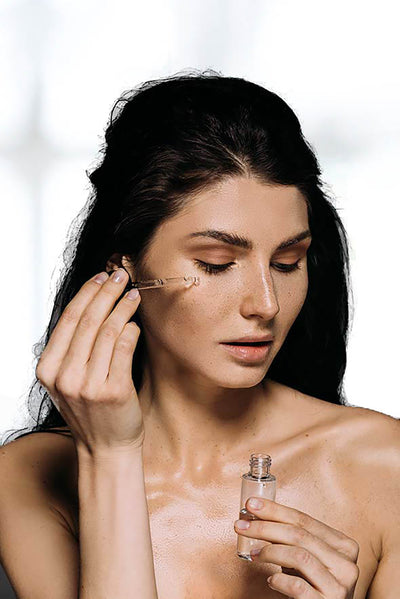 Visage Pure Ageless Defense Serum Application