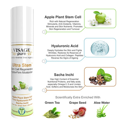 Visage Pure Ultra Stem Moisturizer Info